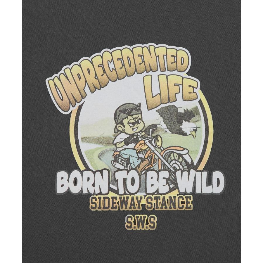 長袖Tシャツ メンズ SIDEWAY STANCE サイドウェイスタンス オリジナルプリント グラフィック ロンT ヴィンテージ バイク スケーター ストリート ロックT バンドT | improves | 17