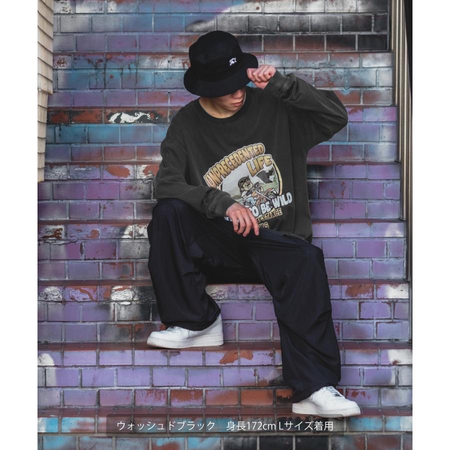 長袖Tシャツ メンズ SIDEWAY STANCE サイドウェイスタンス オリジナルプリント グラフィック ロンT ヴィンテージ バイク スケーター ストリート ロックT バンドT | improves | 05