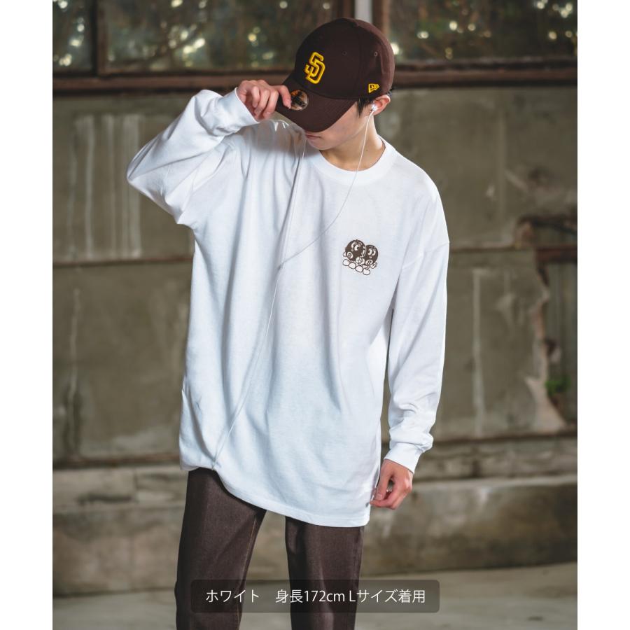 長袖Tシャツ メンズ SIDEWAY STANCE サイドウェイスタンス オリジナルプリント グラフィック ロンT SWS's エイトボール オーバーサイズ スケーター ストリート | improves | 18