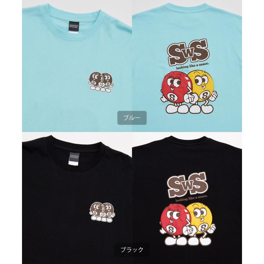 長袖Tシャツ メンズ SIDEWAY STANCE サイドウェイスタンス オリジナルプリント グラフィック ロンT SWS's エイトボール オーバーサイズ スケーター ストリート | improves | 22