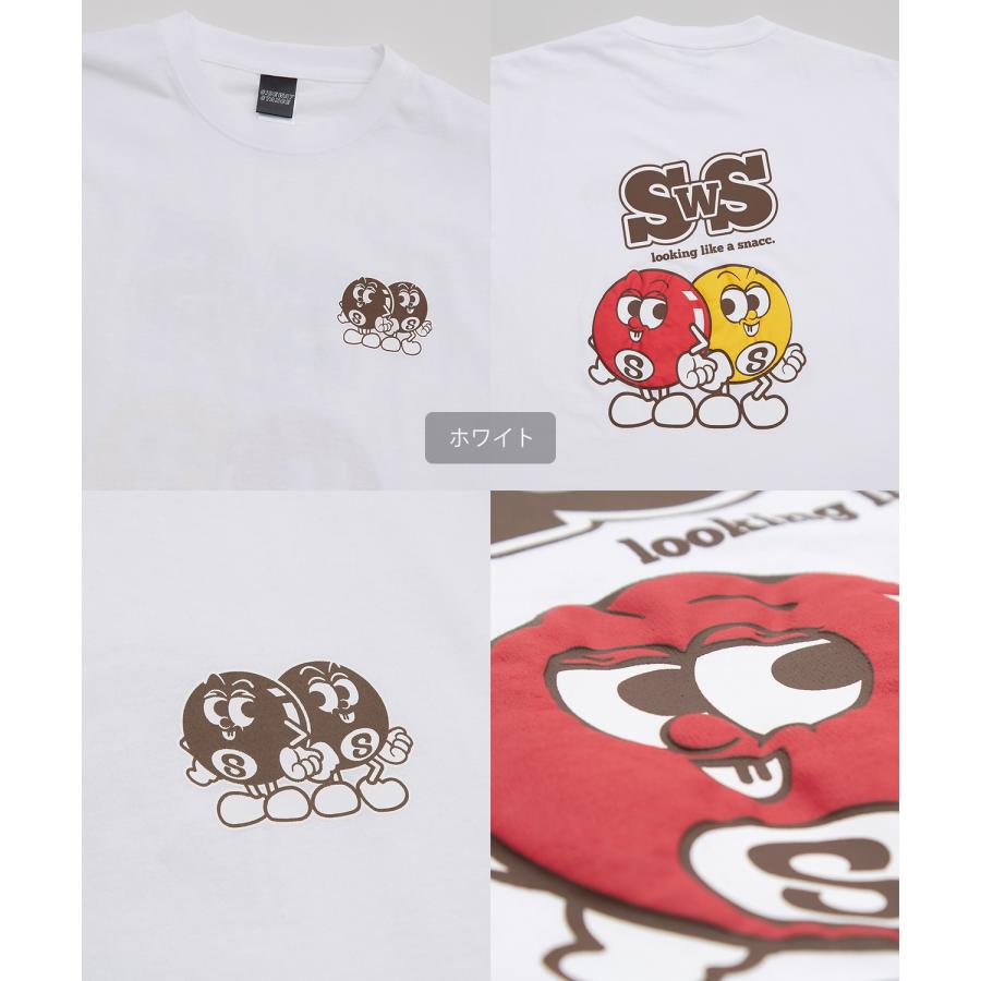 長袖Tシャツ メンズ SIDEWAY STANCE サイドウェイスタンス オリジナルプリント グラフィック ロンT SWS's エイトボール オーバーサイズ スケーター ストリート | improves | 23