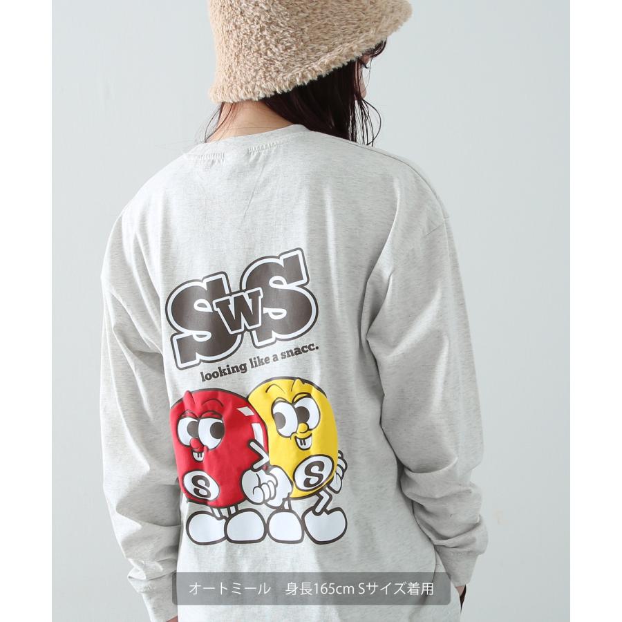 長袖Tシャツ メンズ SIDEWAY STANCE サイドウェイスタンス オリジナルプリント グラフィック ロンT SWS's エイトボール オーバーサイズ スケーター ストリート | improves | 10