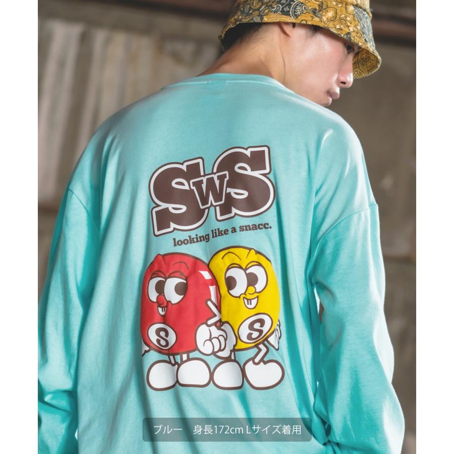 長袖Tシャツ メンズ SIDEWAY STANCE サイドウェイスタンス オリジナルプリント グラフィック ロンT SWS's エイトボール オーバーサイズ スケーター ストリート | improves | 13