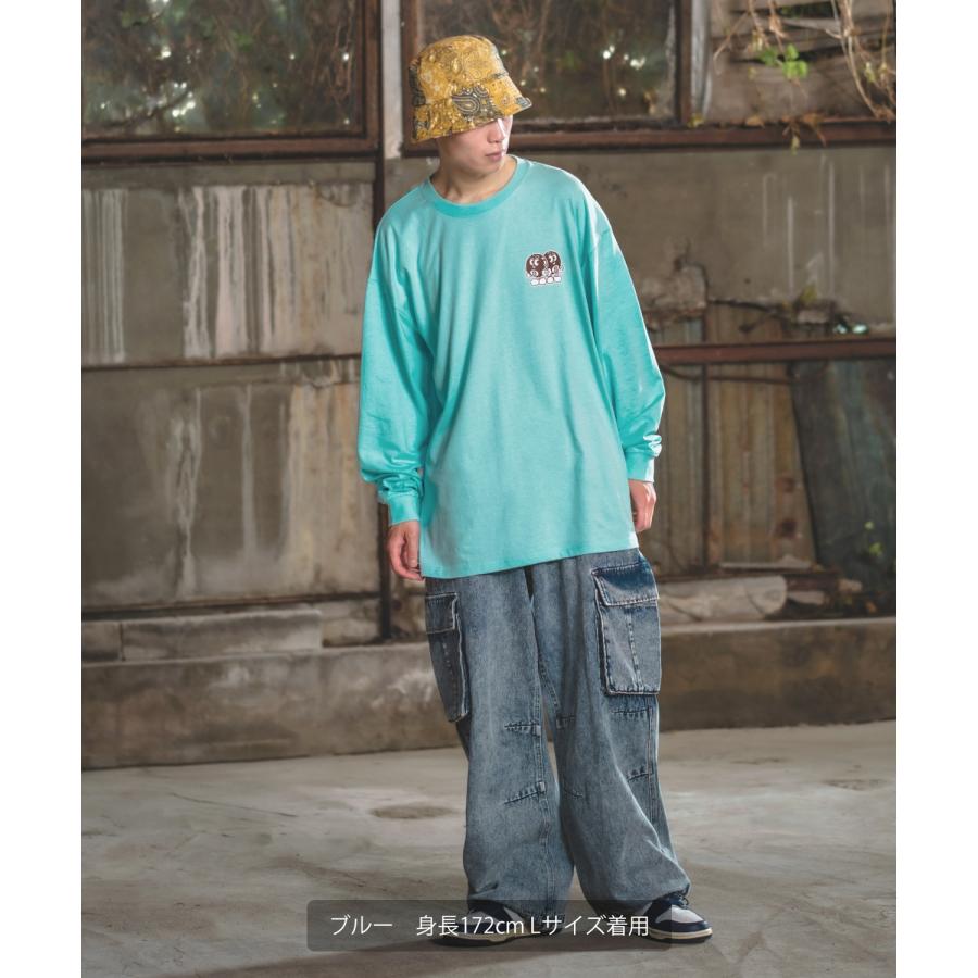 長袖Tシャツ メンズ SIDEWAY STANCE サイドウェイスタンス オリジナルプリント グラフィック ロンT SWS's エイトボール オーバーサイズ スケーター ストリート | improves | 14
