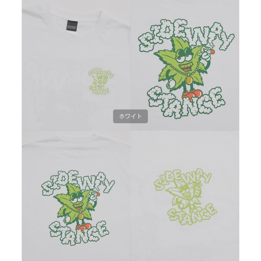 長袖Tシャツ メンズ SIDEWAY STANCE サイドウェイスタンス オリジナルプリント グラフィック ロンT ヘンプリーフマスコット オーバーサイズ スケーター | improves | 22