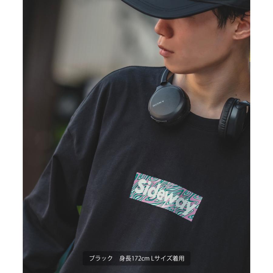 長袖Tシャツ メンズ SIDEWAY STANCE サイドウェイスタンス オリジナルプリント グラフィック ロンT ボックスロゴ ロック オーバーサイズ 大きめ アメカジ | improves | 13
