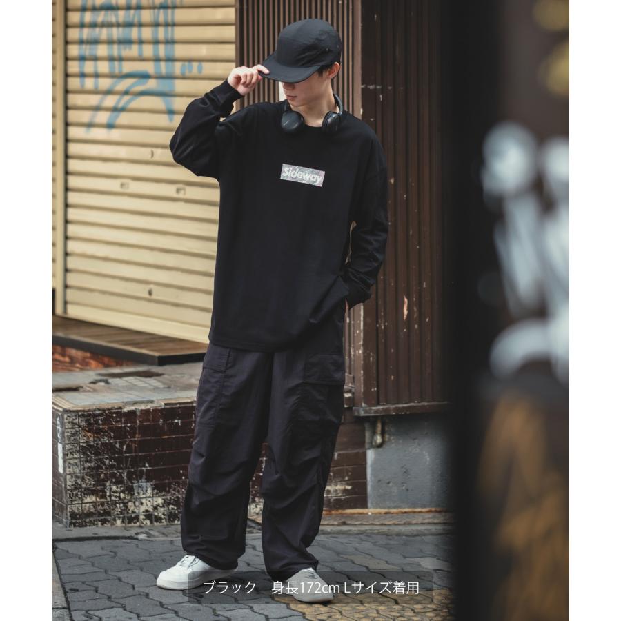 長袖Tシャツ メンズ SIDEWAY STANCE サイドウェイスタンス オリジナルプリント グラフィック ロンT ボックスロゴ ロック オーバーサイズ 大きめ アメカジ | improves | 15