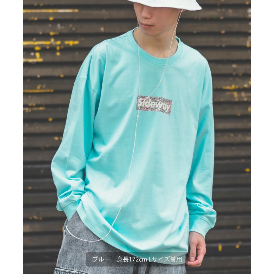 長袖Tシャツ メンズ SIDEWAY STANCE サイドウェイスタンス オリジナルプリント グラフィック ロンT ボックスロゴ ロック オーバーサイズ 大きめ アメカジ | improves | 04