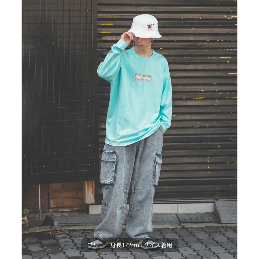 長袖Tシャツ メンズ SIDEWAY STANCE サイドウェイスタンス オリジナルプリント グラフィック ロンT ボックスロゴ ロック オーバーサイズ 大きめ アメカジ | improves | 06