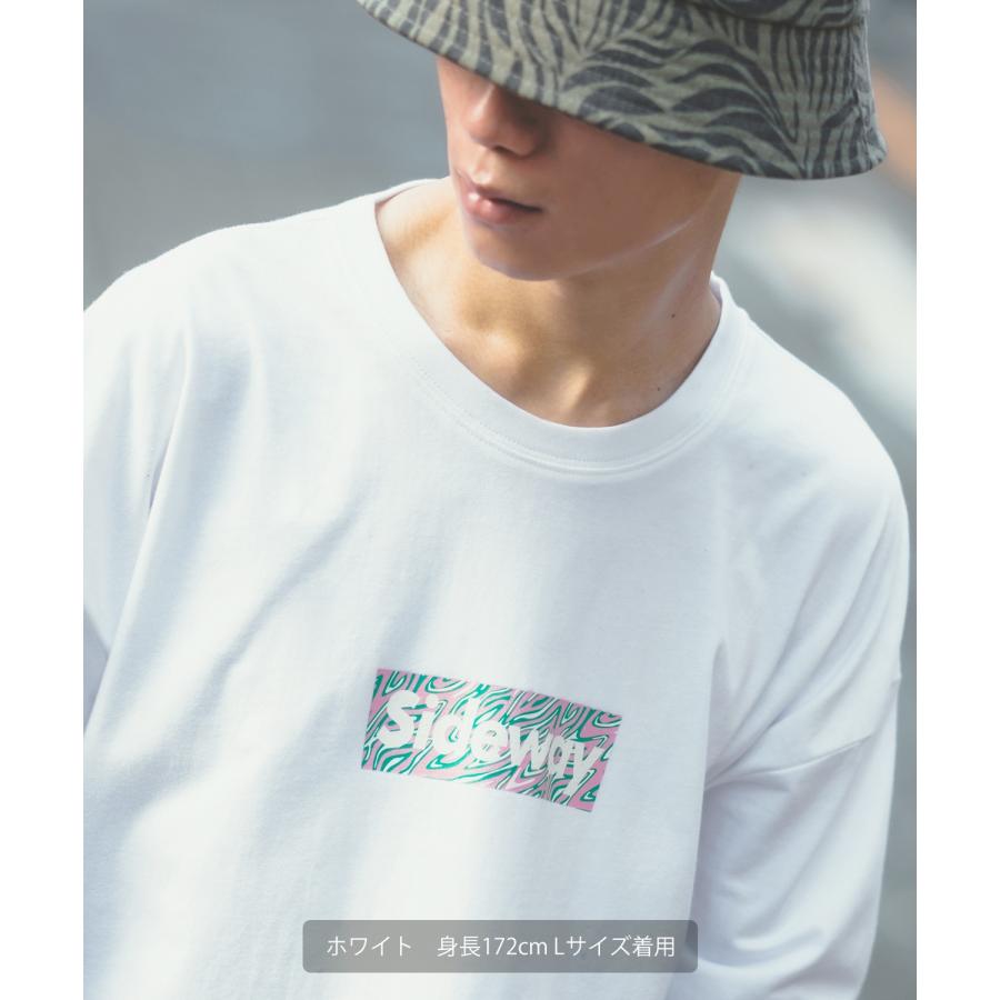 長袖Tシャツ メンズ SIDEWAY STANCE サイドウェイスタンス オリジナルプリント グラフィック ロンT ボックスロゴ ロック オーバーサイズ 大きめ アメカジ | improves | 09