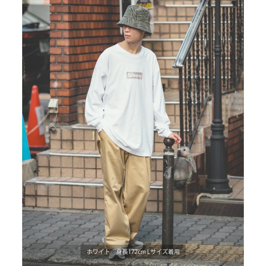 長袖Tシャツ メンズ SIDEWAY STANCE サイドウェイスタンス オリジナルプリント グラフィック ロンT ボックスロゴ ロック オーバーサイズ 大きめ アメカジ | improves | 10