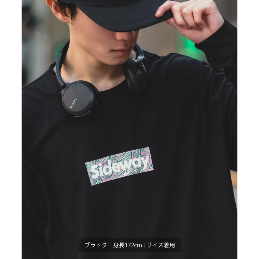 長袖Tシャツ メンズ SIDEWAY STANCE サイドウェイスタンス オリジナルプリント グラフィック ロンT ボックスロゴ ロック オーバーサイズ 大きめ アメカジ | improves | 12
