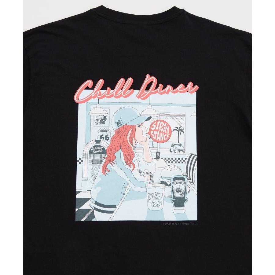 長袖Tシャツ メンズ SIDEWAY STANCE サイドウェイスタンス オリジナルプリント グラフィック ロンT シティポップ チルアウト オーバーサイズ 大きめ アメカジ | improves | 13