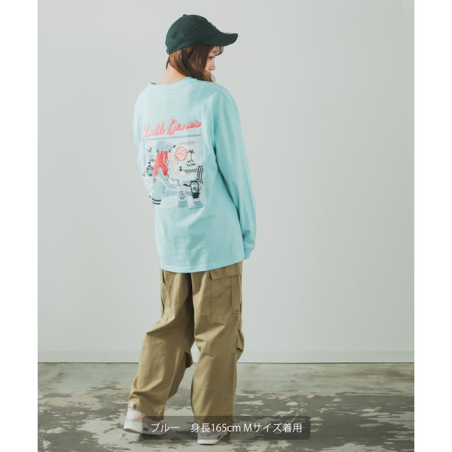 長袖Tシャツ メンズ SIDEWAY STANCE サイドウェイスタンス オリジナルプリント グラフィック ロンT シティポップ チルアウト オーバーサイズ 大きめ アメカジ | improves | 18