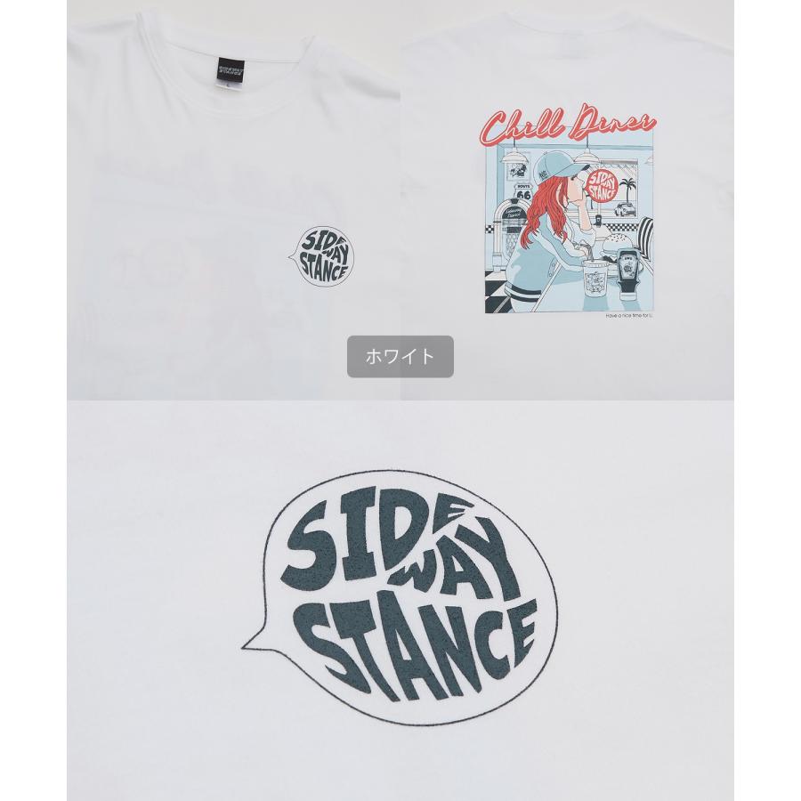 長袖Tシャツ メンズ SIDEWAY STANCE サイドウェイスタンス オリジナルプリント グラフィック ロンT シティポップ チルアウト オーバーサイズ 大きめ アメカジ | improves | 21