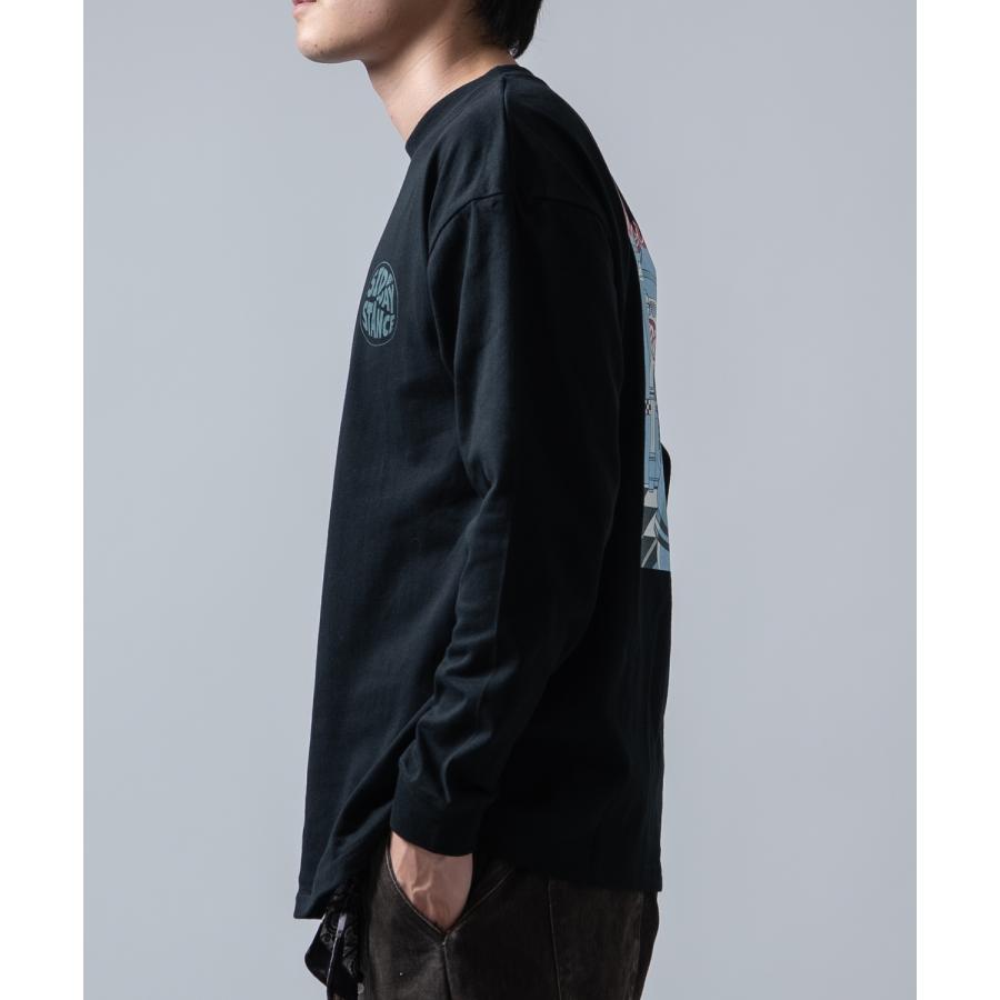 長袖Tシャツ メンズ SIDEWAY STANCE サイドウェイスタンス オリジナルプリント グラフィック ロンT シティポップ チルアウト オーバーサイズ 大きめ アメカジ | improves | 06