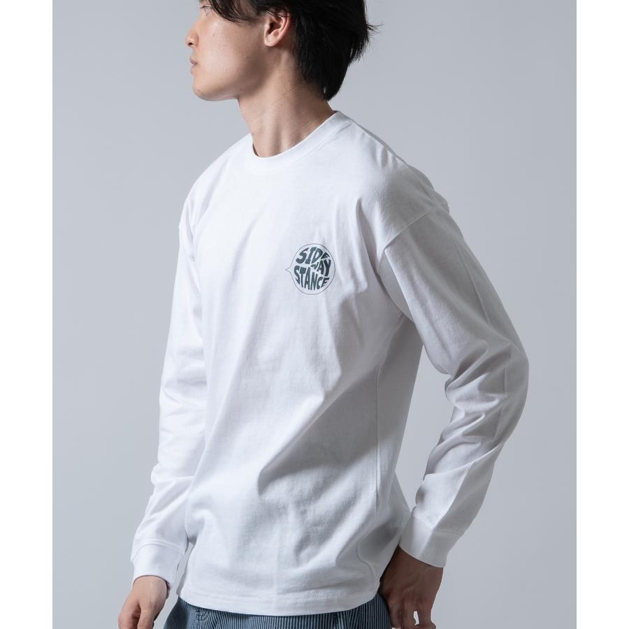 長袖Tシャツ メンズ SIDEWAY STANCE サイドウェイスタンス オリジナルプリント グラフィック ロンT シティポップ チルアウト オーバーサイズ 大きめ アメカジ | improves | 10