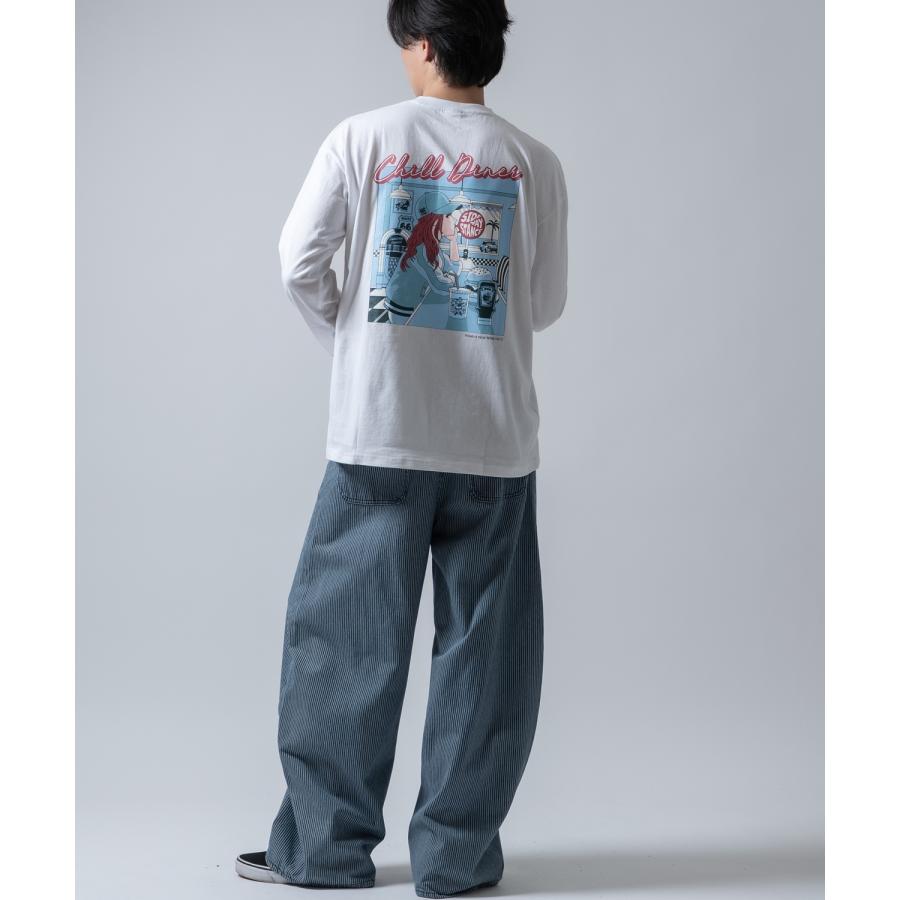 長袖Tシャツ メンズ SIDEWAY STANCE サイドウェイスタンス オリジナルプリント グラフィック ロンT シティポップ チルアウト オーバーサイズ 大きめ アメカジ | improves | 11