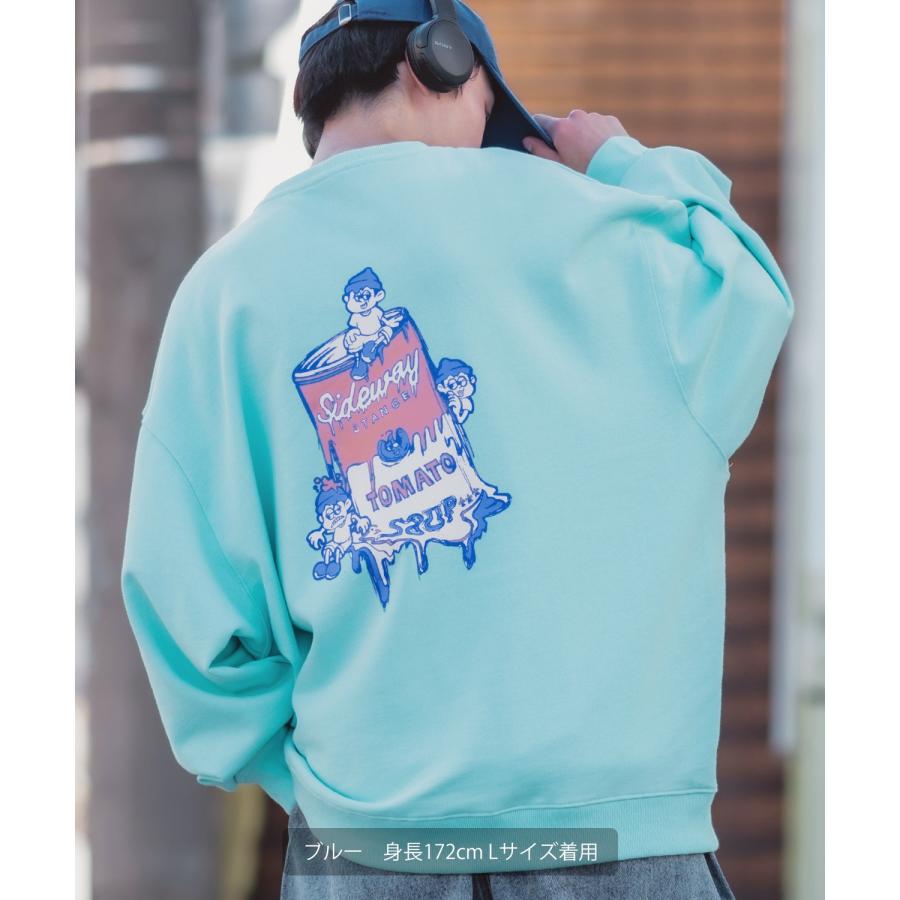 トレーナー メンズ SIDEWAY STANCE サイドウェイスタンス オリジナルプリント グラフィック スウェット スープ缶 オーバーサイズ アメカジ カジュアル | improves | 18