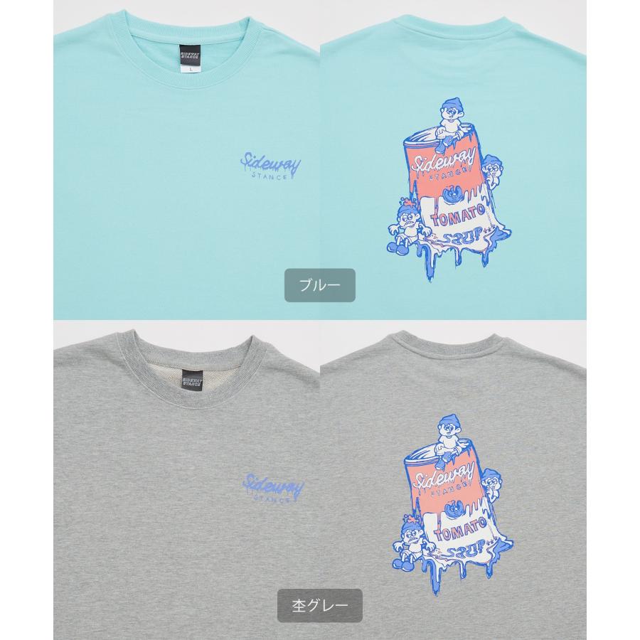 トレーナー メンズ SIDEWAY STANCE サイドウェイスタンス オリジナルプリント グラフィック スウェット スープ缶 オーバーサイズ アメカジ カジュアル | improves | 21
