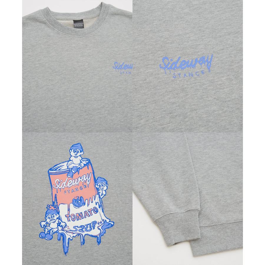 トレーナー メンズ SIDEWAY STANCE サイドウェイスタンス オリジナルプリント グラフィック スウェット スープ缶 オーバーサイズ アメカジ カジュアル | improves | 22