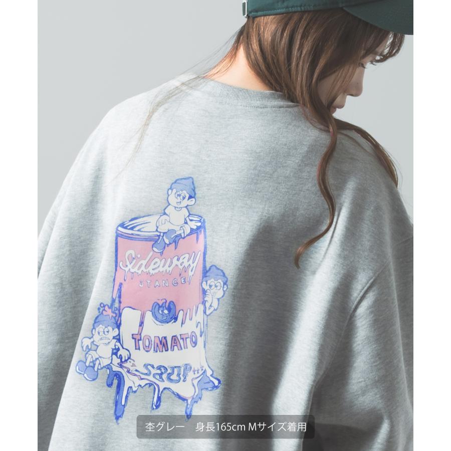 トレーナー メンズ SIDEWAY STANCE サイドウェイスタンス オリジナルプリント グラフィック スウェット スープ缶 オーバーサイズ アメカジ カジュアル | improves | 06