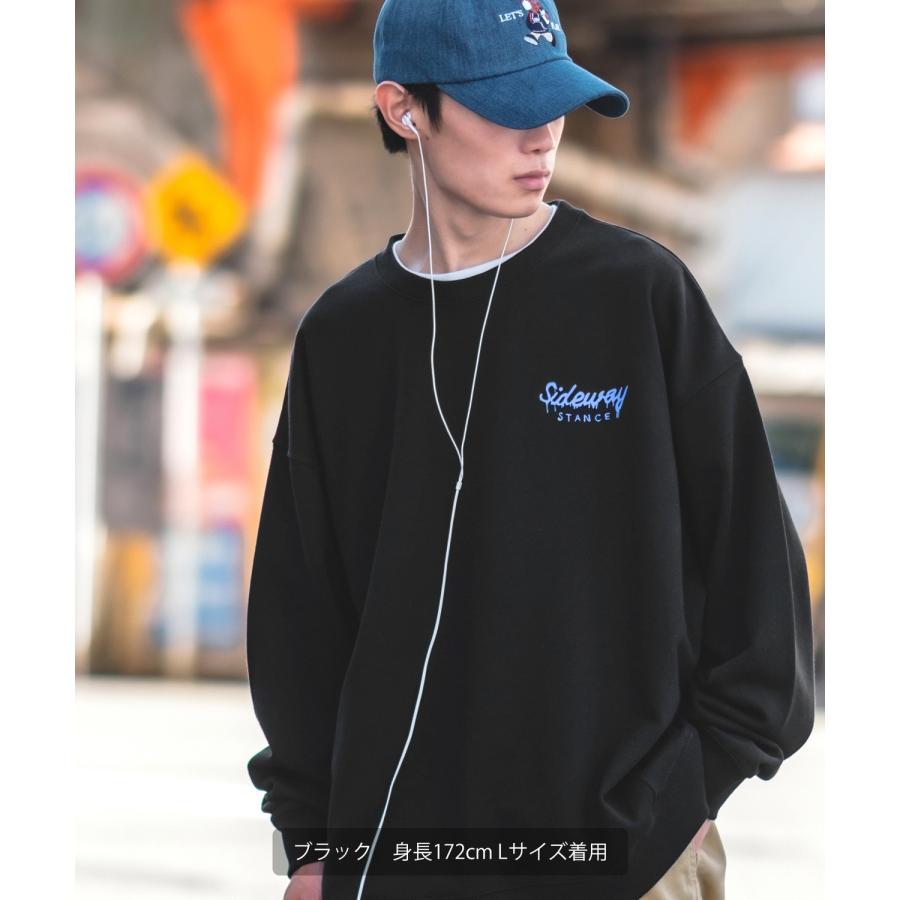 トレーナー メンズ SIDEWAY STANCE サイドウェイスタンス オリジナルプリント グラフィック スウェット スープ缶 オーバーサイズ アメカジ カジュアル | improves | 09