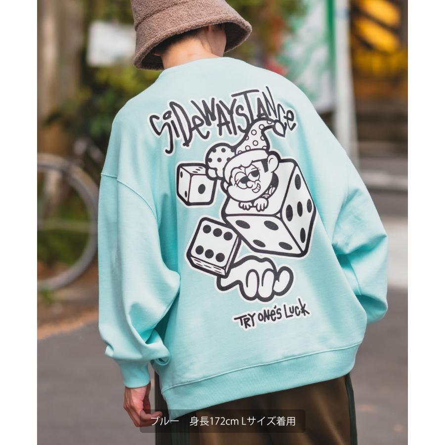 トレーナー メンズ SIDEWAY STANCE サイドウェイスタンス オリジナルプリント グラフィック スウェット ダイス サイコロ オーバーサイズ アメカジ カジュアル | improves | 15