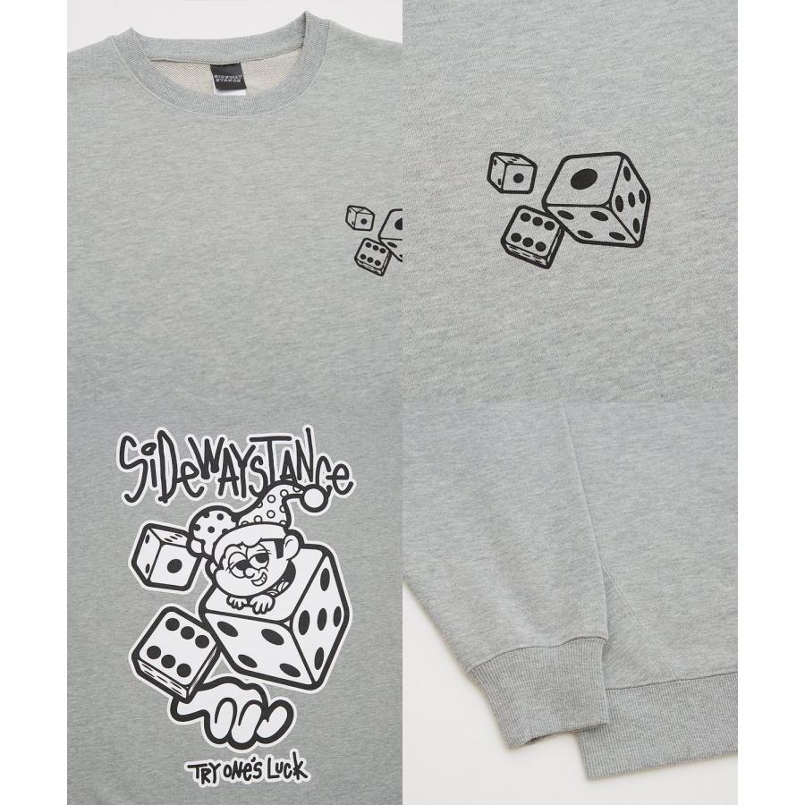 トレーナー メンズ SIDEWAY STANCE サイドウェイスタンス オリジナルプリント グラフィック スウェット ダイス サイコロ オーバーサイズ アメカジ カジュアル | improves | 22