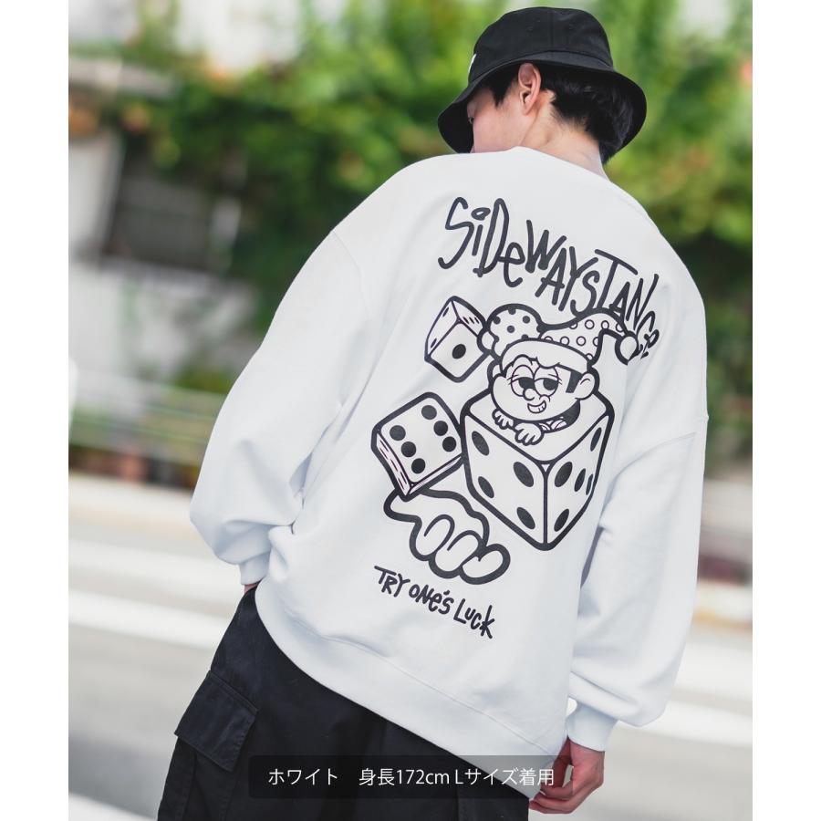トレーナー メンズ SIDEWAY STANCE サイドウェイスタンス オリジナルプリント グラフィック スウェット ダイス サイコロ オーバーサイズ アメカジ カジュアル | improves | 11