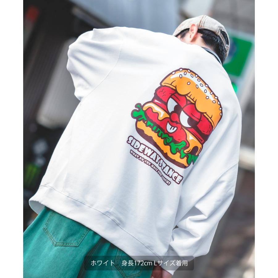 トレーナー メンズ SIDEWAY STANCE サイドウェイスタンス オリジナルプリント グラフィック スウェット バーガーボーイ オーバーサイズ アメカジ カジュアル | improves | 14