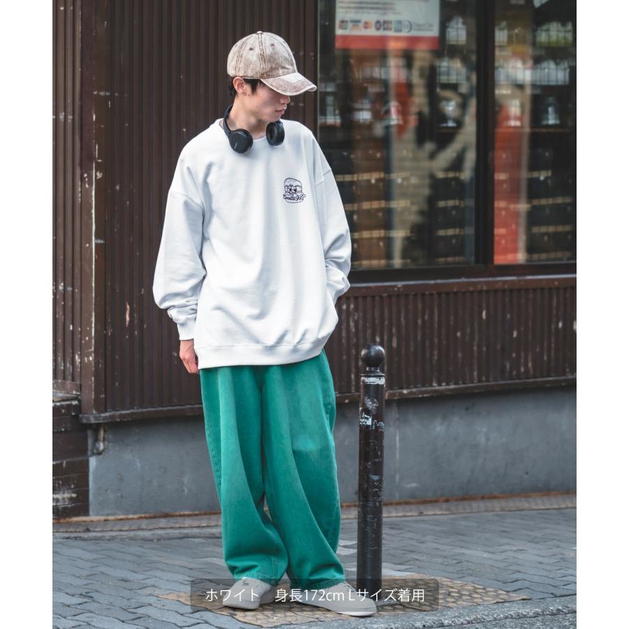 トレーナー メンズ SIDEWAY STANCE サイドウェイスタンス オリジナルプリント グラフィック スウェット バーガーボーイ オーバーサイズ アメカジ カジュアル | improves | 15