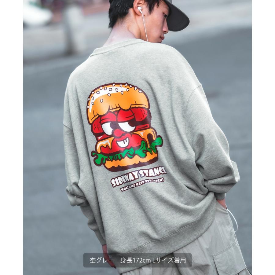 トレーナー メンズ SIDEWAY STANCE サイドウェイスタンス オリジナルプリント グラフィック スウェット バーガーボーイ オーバーサイズ アメカジ カジュアル | improves | 18