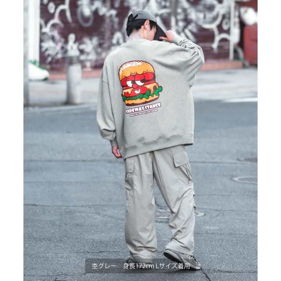 トレーナー メンズ SIDEWAY STANCE サイドウェイスタンス オリジナルプリント グラフィック スウェット バーガーボーイ オーバーサイズ アメカジ カジュアル | improves | 19