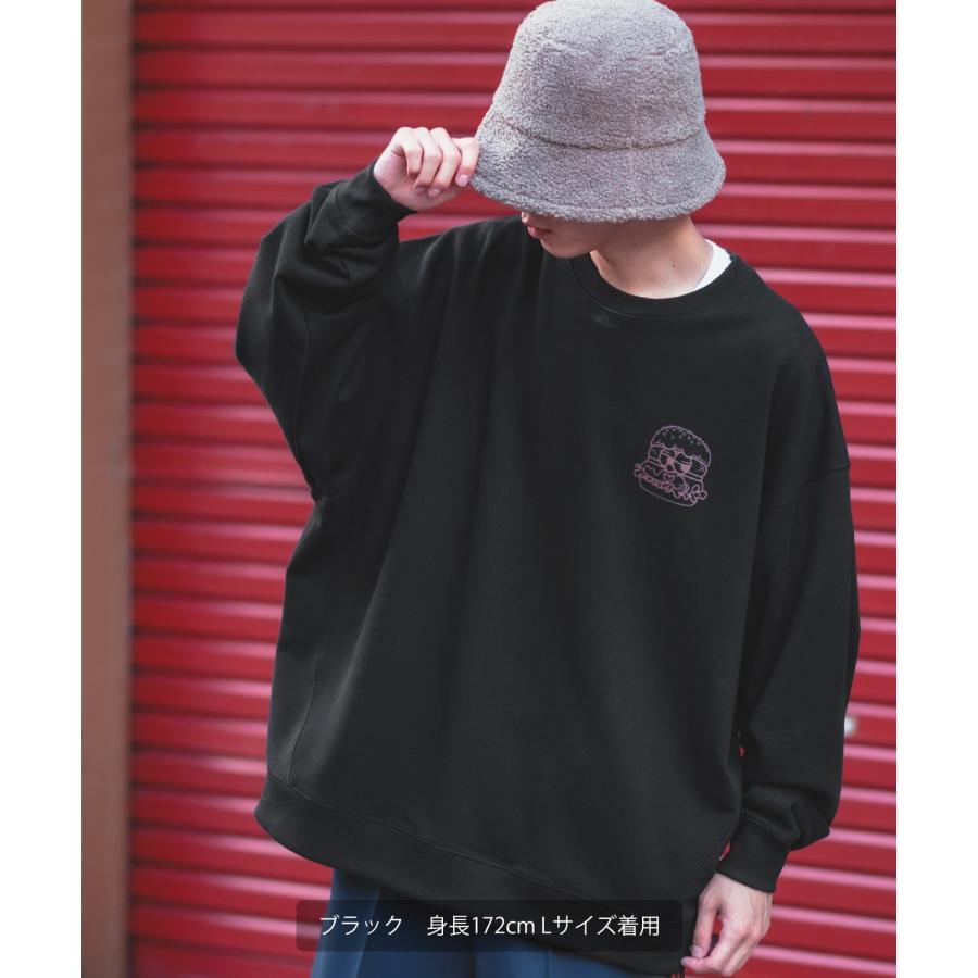 トレーナー メンズ SIDEWAY STANCE サイドウェイスタンス オリジナルプリント グラフィック スウェット バーガーボーイ オーバーサイズ アメカジ カジュアル | improves | 09