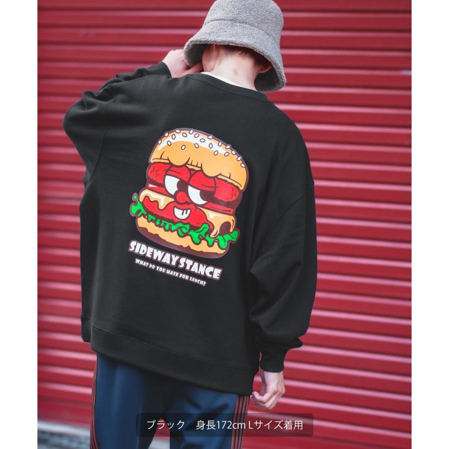トレーナー メンズ SIDEWAY STANCE サイドウェイスタンス オリジナルプリント グラフィック スウェット バーガーボーイ オーバーサイズ アメカジ カジュアル | improves | 10