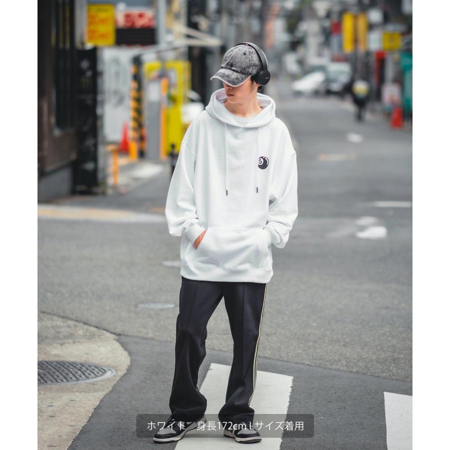 パーカー メンズ SIDEWAY STANCE サイドウェイスタンス オリジナルプリント グラフィック スウェット Sボール オーバーサイズ アメカジ カジュアル | improves | 09