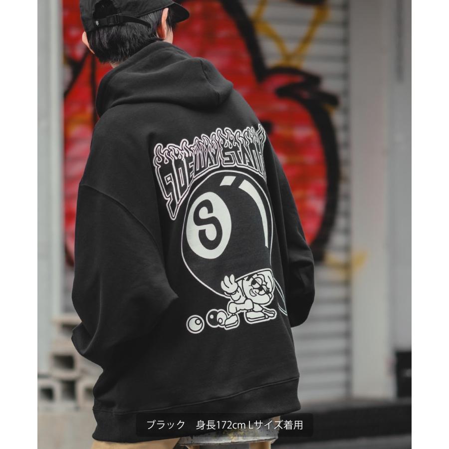 パーカー メンズ SIDEWAY STANCE サイドウェイスタンス オリジナルプリント グラフィック スウェット Sボール オーバーサイズ アメカジ カジュアル | improves | 11