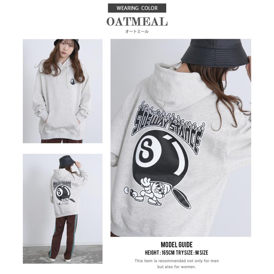 パーカー メンズ SIDEWAY STANCE サイドウェイスタンス オリジナルプリント グラフィック スウェット Sボール オーバーサイズ アメカジ カジュアル | improves | 15