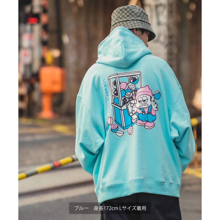 パーカー メンズ SIDEWAY STANCE サイドウェイスタンス オリジナルプリント グラフィック スウェット ガチャ オーバーサイズ アメカジ カジュアル | improves | 14