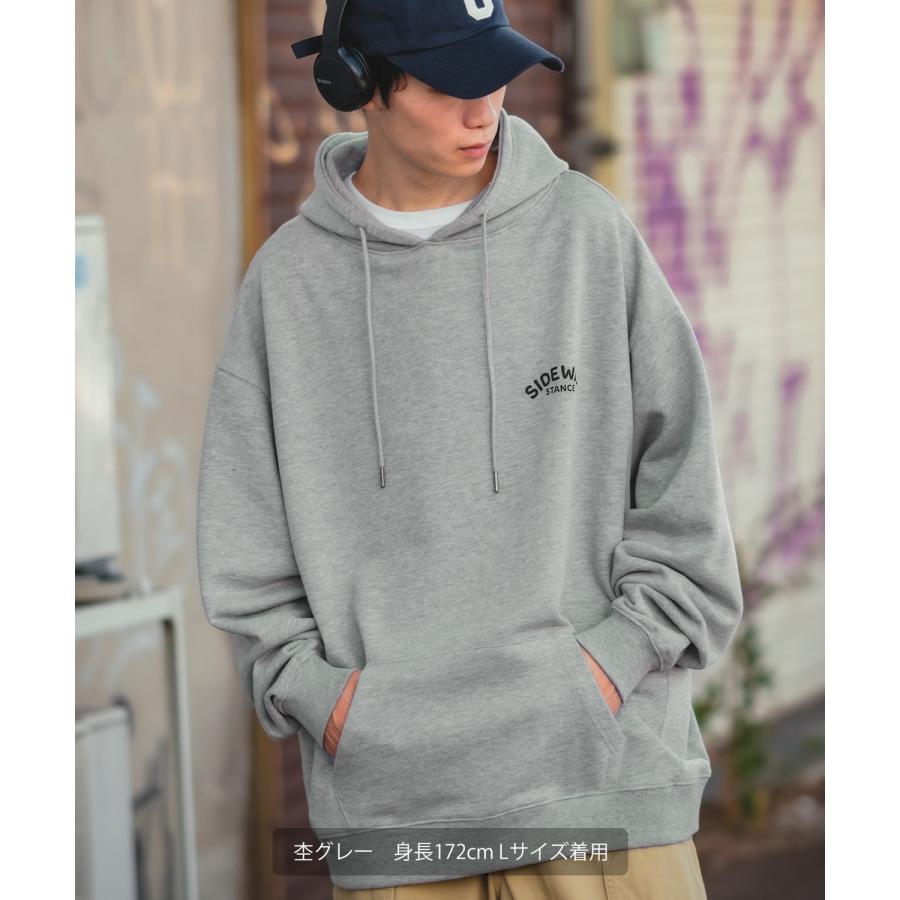 パーカー メンズ SIDEWAY STANCE サイドウェイスタンス オリジナルプリント グラフィック スウェット ガチャ オーバーサイズ アメカジ カジュアル | improves | 16