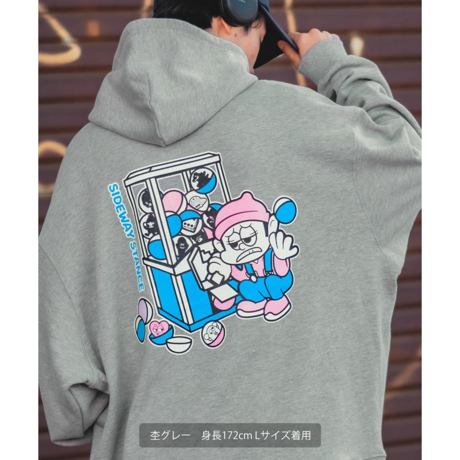 パーカー メンズ SIDEWAY STANCE サイドウェイスタンス オリジナルプリント グラフィック スウェット ガチャ オーバーサイズ アメカジ カジュアル | improves | 17