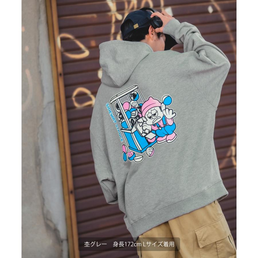 パーカー メンズ SIDEWAY STANCE サイドウェイスタンス オリジナルプリント グラフィック スウェット ガチャ オーバーサイズ アメカジ カジュアル | improves | 18