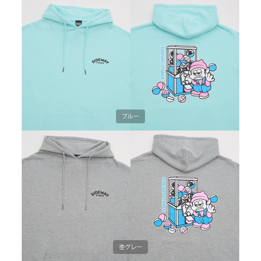 パーカー メンズ SIDEWAY STANCE サイドウェイスタンス オリジナルプリント グラフィック スウェット ガチャ オーバーサイズ アメカジ カジュアル | improves | 21