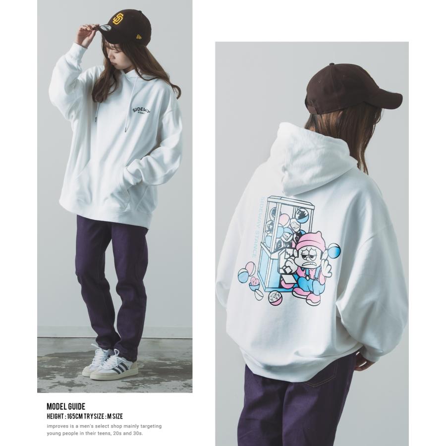 パーカー メンズ SIDEWAY STANCE サイドウェイスタンス オリジナルプリント グラフィック スウェット ガチャ オーバーサイズ アメカジ カジュアル | improves | 07