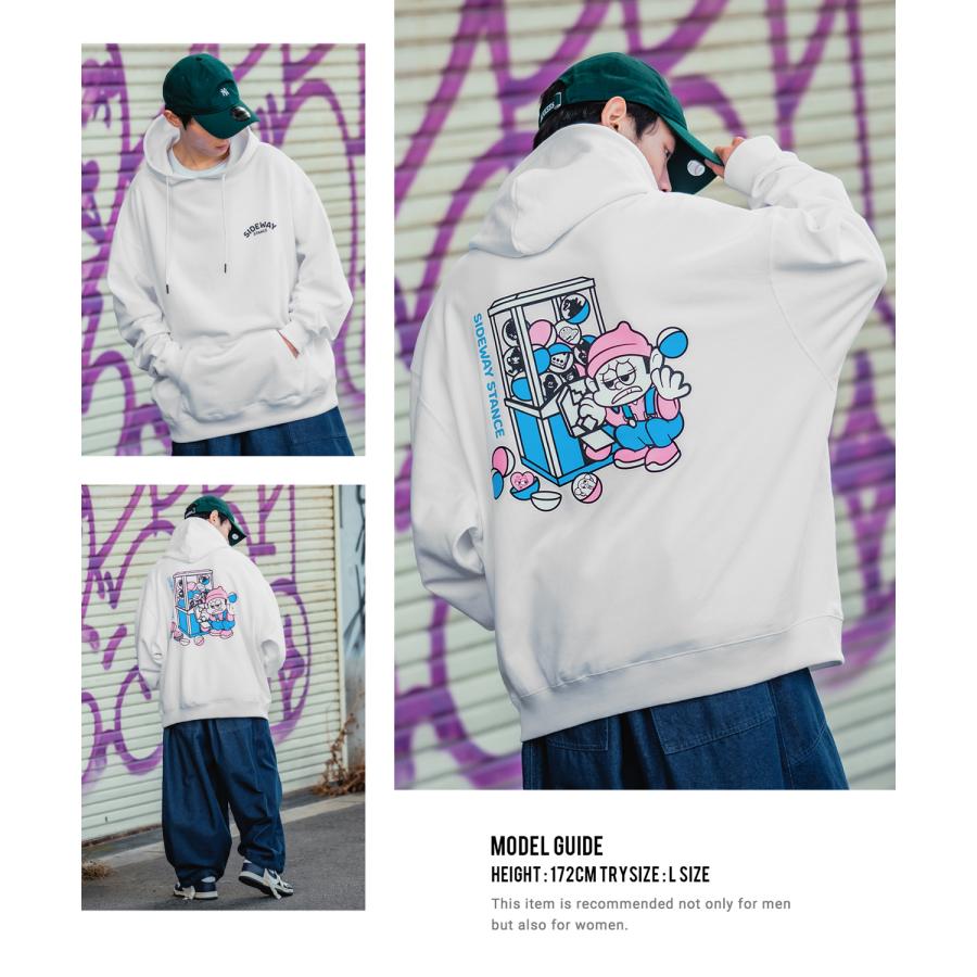パーカー メンズ SIDEWAY STANCE サイドウェイスタンス オリジナルプリント グラフィック スウェット ガチャ オーバーサイズ アメカジ カジュアル | improves | 08