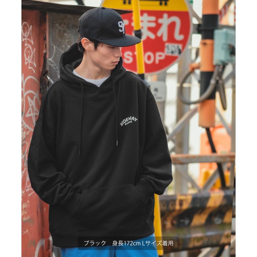 パーカー メンズ SIDEWAY STANCE サイドウェイスタンス オリジナルプリント グラフィック スウェット ガチャ オーバーサイズ アメカジ カジュアル | improves | 09