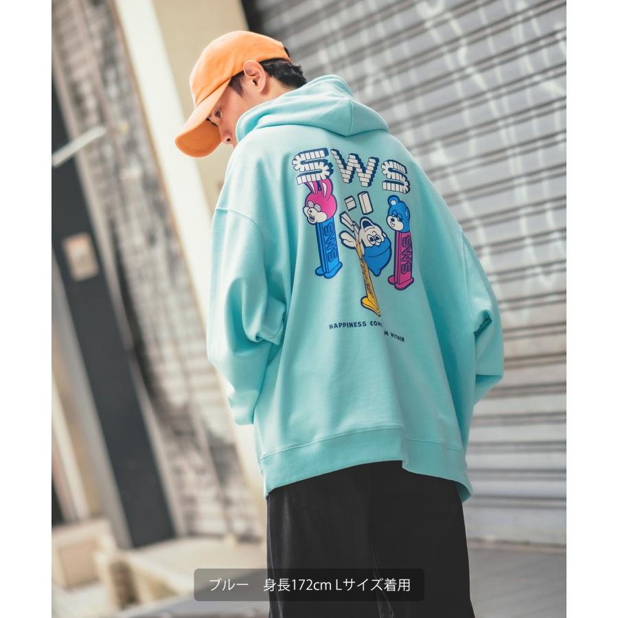 パーカー メンズ SIDEWAY STANCE サイドウェイスタンス オリジナルプリント グラフィック スウェット キャンディトイ オーバーサイズ アメカジ カジュアル | improves | 14