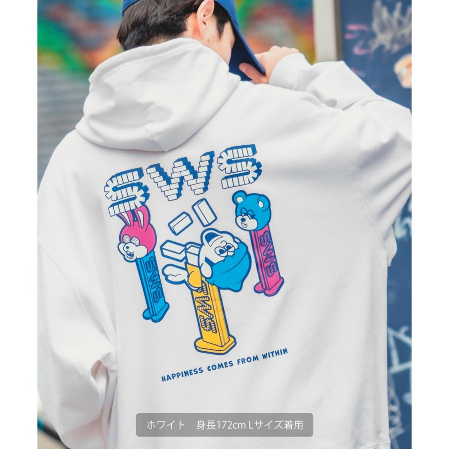 パーカー メンズ SIDEWAY STANCE サイドウェイスタンス オリジナルプリント グラフィック スウェット キャンディトイ オーバーサイズ アメカジ カジュアル | improves | 17