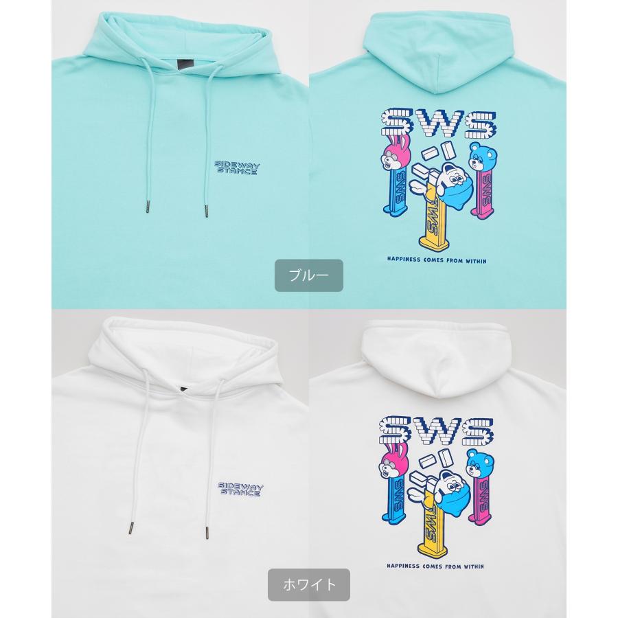 パーカー メンズ SIDEWAY STANCE サイドウェイスタンス オリジナルプリント グラフィック スウェット キャンディトイ オーバーサイズ アメカジ カジュアル | improves | 21